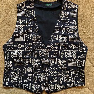 NWOT - Black And White Vest